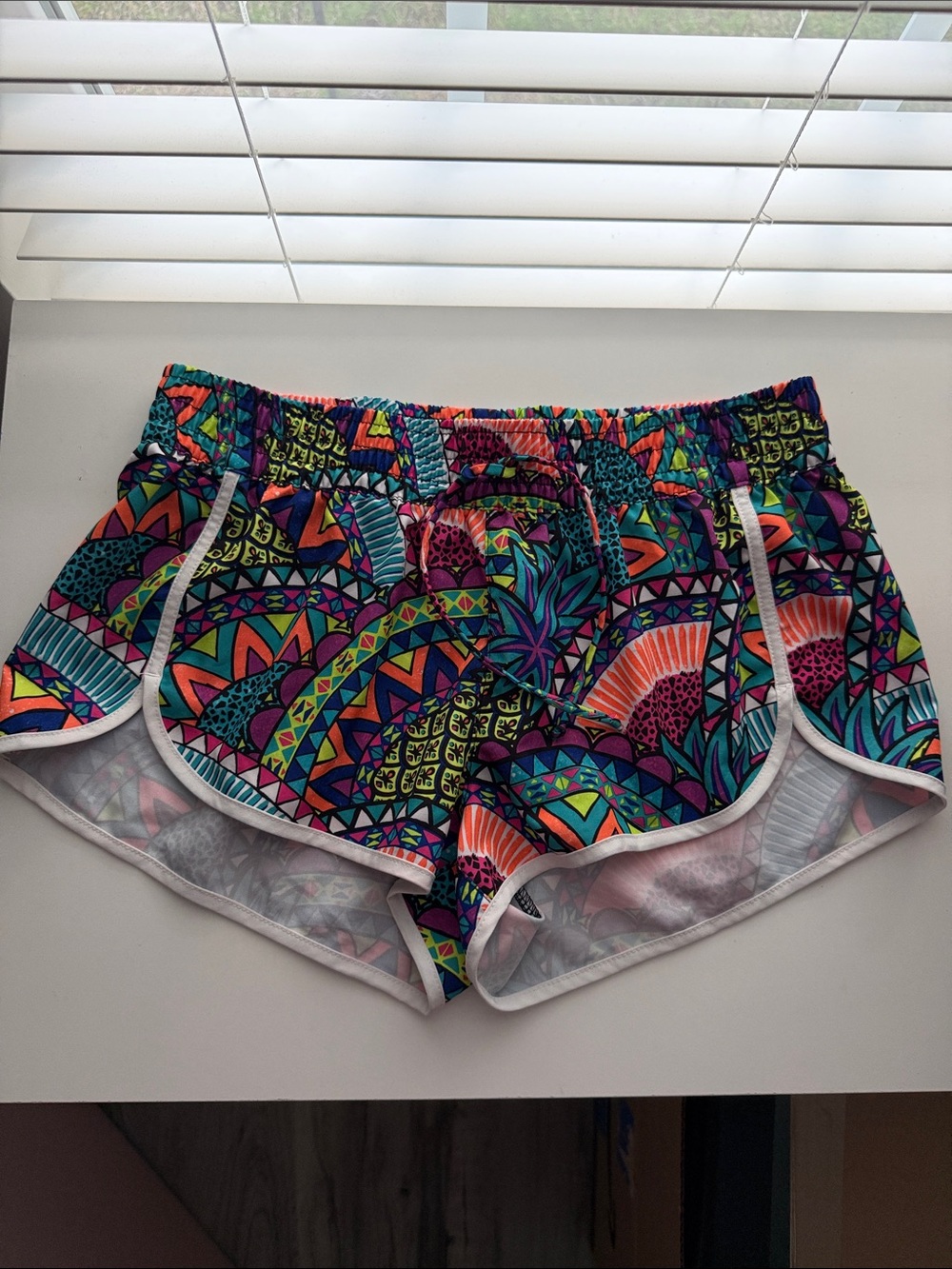 Vibrant Multicolor Women's Running Shorts
